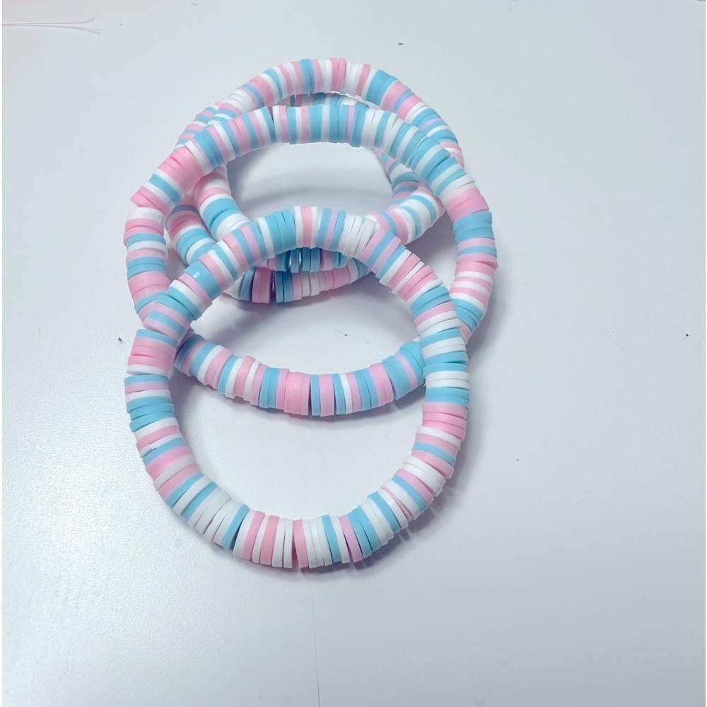clay bead bracelets $5 for each